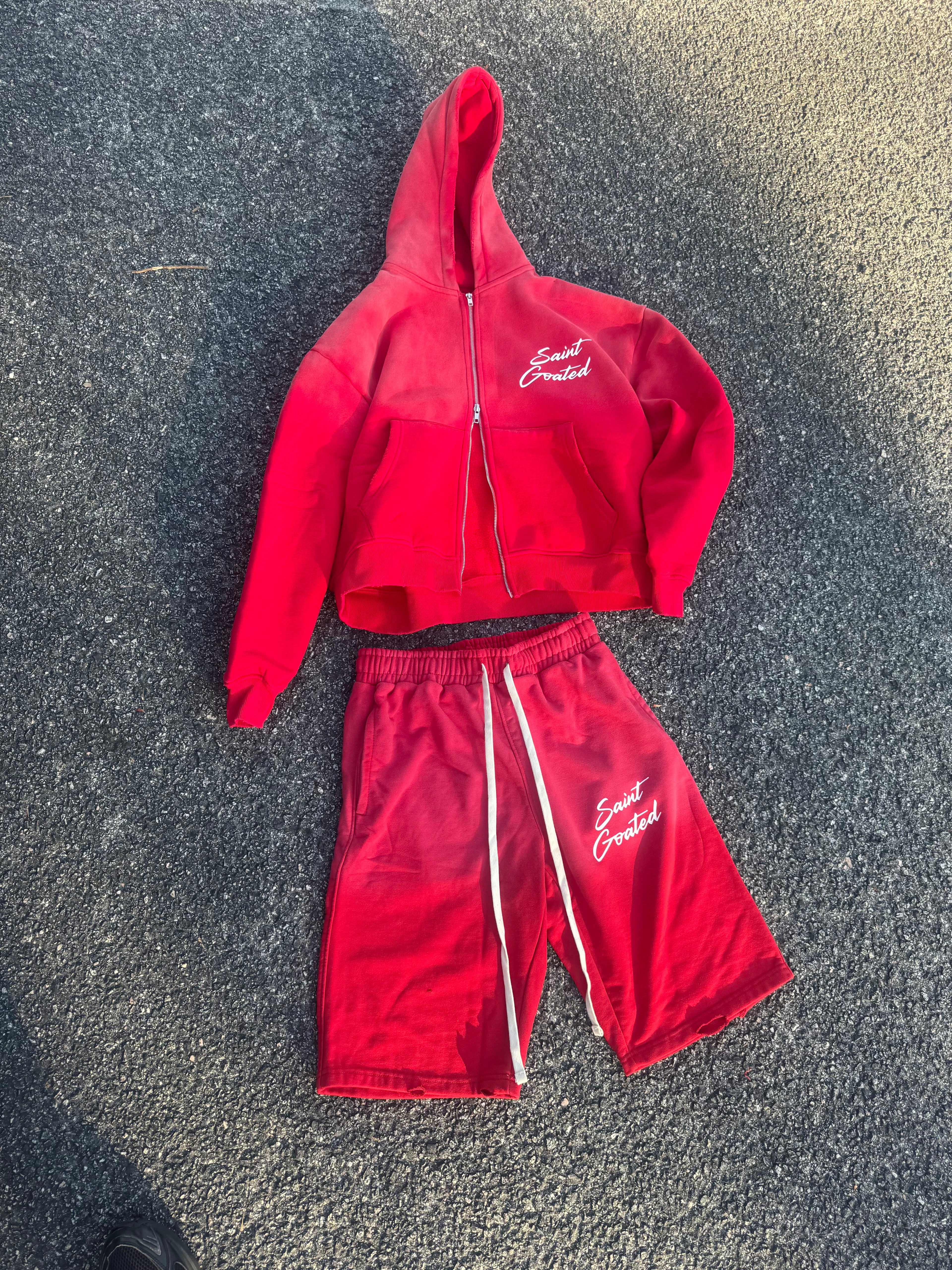Saint Goated Double Zip and Shorts set