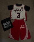 Saint Goated striped shorts