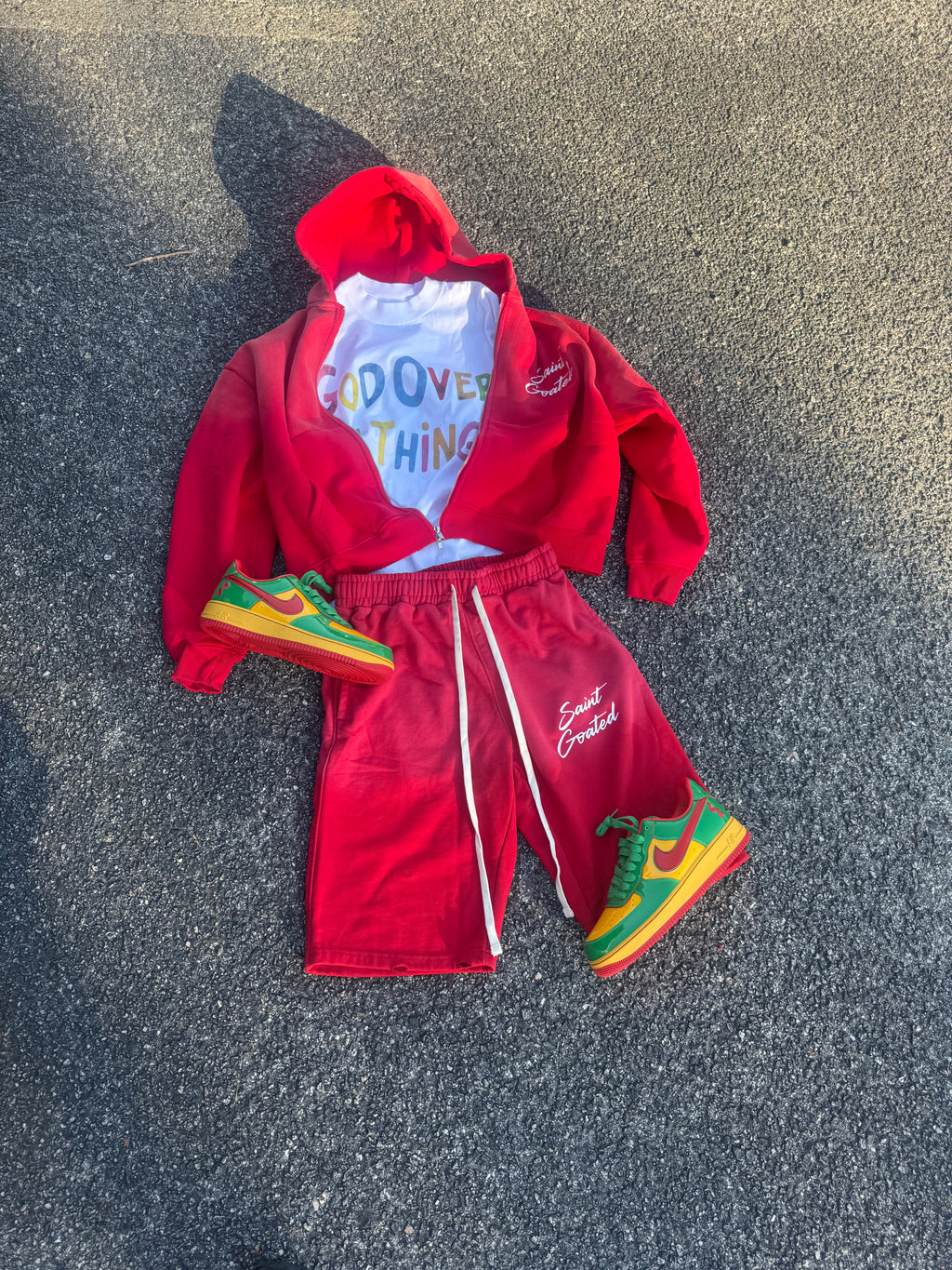 Saint Goated Double Zip and Shorts set